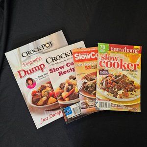 Cookbook Lot 4pcs Crock-Pot/ Slowcooker Books